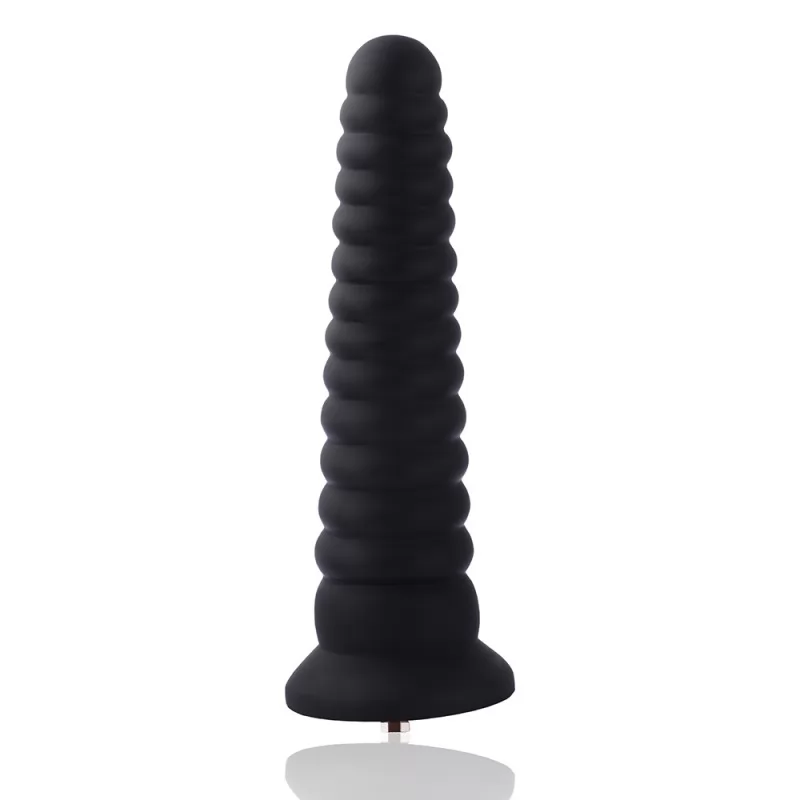 Анальный дилдо в форме башни для секс-машин Hismith Tower shape Anal Toy, система KlicLok реальная фотография