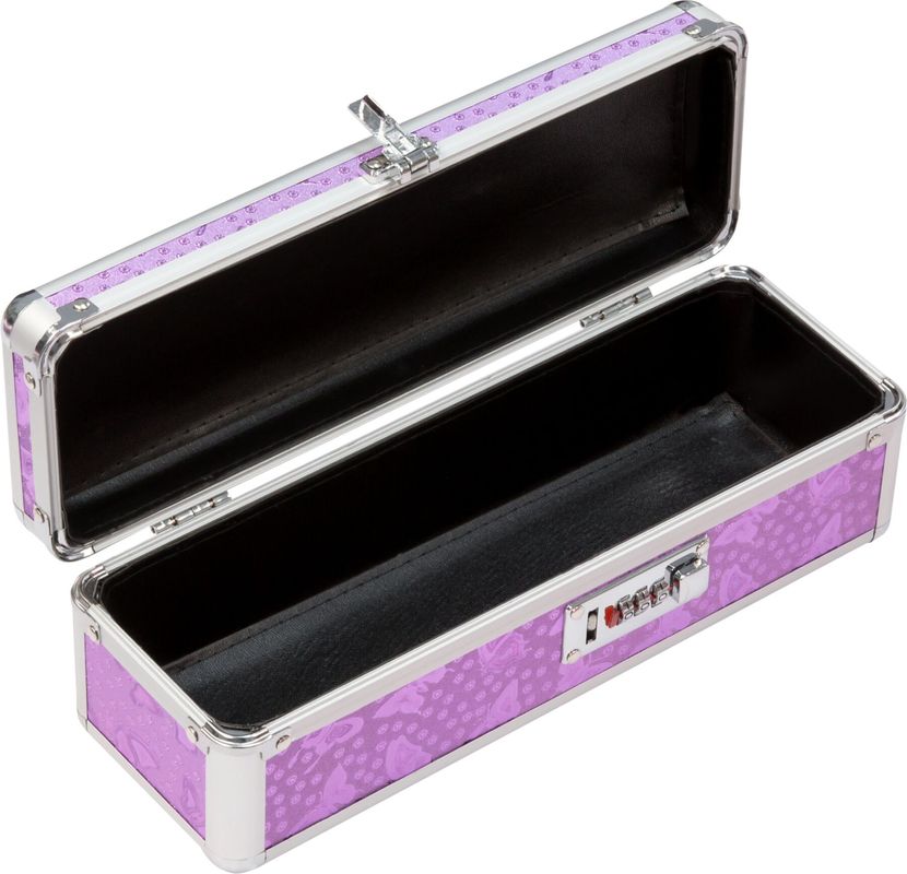 Кейс для зберігання секс-іграшок BMS Factory - The Toy Chest Lokable Vibrator Case Purple з кодовим жива фотографія