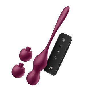 Смарт-вагинальные шарики с вибрацией Satisfyer Love Birds Vary Connect App, изменяемая масса, пульт реальная фотография