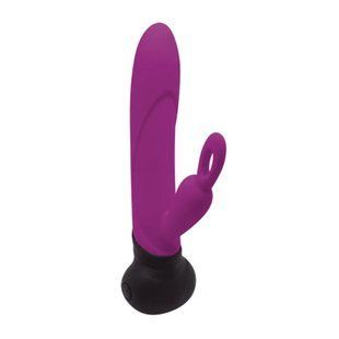 Вібратор з обертанням стовбура Adrien Lastic Mini Bonnie з петелькою для пальчика жива фотографія