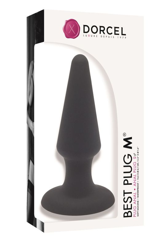 Анальная пробка Dorcel Best Plug M мягкий soft-touch силикон, макс. диаметр 4,1см реальная фотография