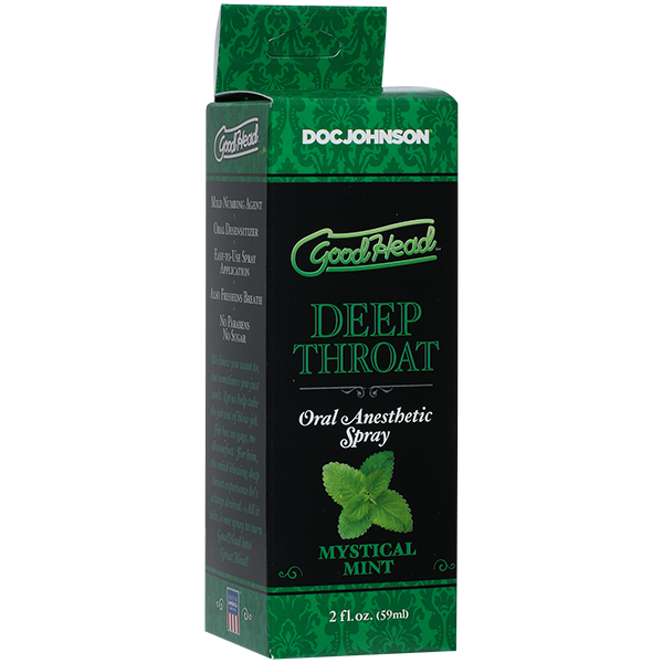 Спрей для мінету Doc Johnson GoodHead DeepThroat Spray - Mystical Mint 59 мл для глибокого мінету жива фотографія