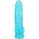 Фалоімітатор Doc Johnson Crystal Jellies - 8 Inch Realistic Cock with Balls- Teal
