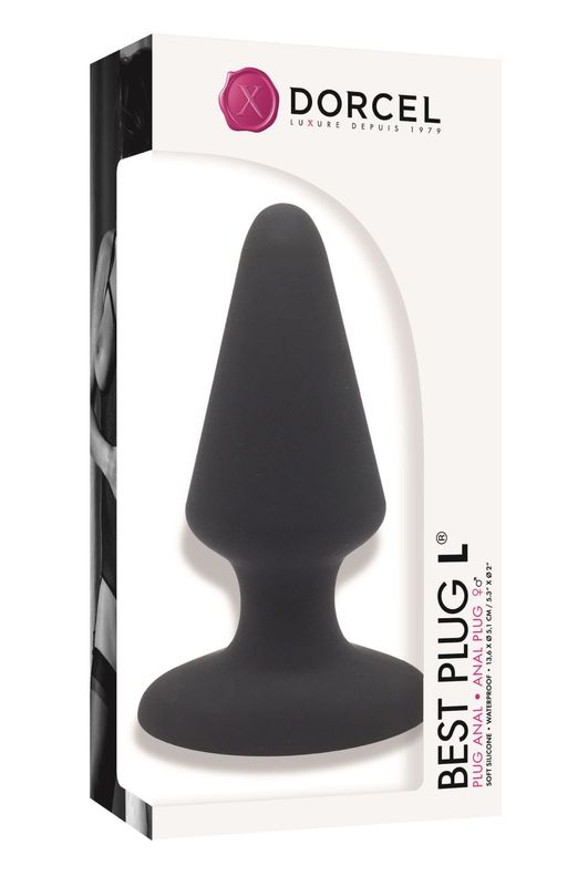 Анальная пробка Dorcel Best Plug L мягкий soft-touch силикон, макс. диаметр 5,1см реальная фотография