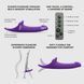 Вібронасадка для страпону з вакуумною стимуляцією Strap-On-Me Multi Orgasm Dildo S Purple