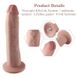 Фалоімітатор 10.2″ з вібрацією для секс-машин Hismith Silicone Dildo with Vibe, KlicLok, пульт ДК