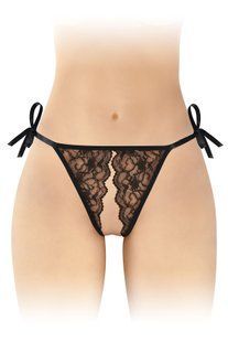Трусики с доступом Fashion Secret STELLA Black реальная фотография