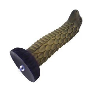 Фалоімітатор для секс-машин Hismith 8.5&Prime; Squama Beast Silicone Dildo Monster Series, KlicLok