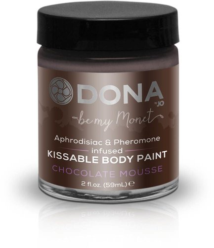 Краска для тела Dona Kissable Body Paint - CHOCOLATE MOUSSE реальная фотография