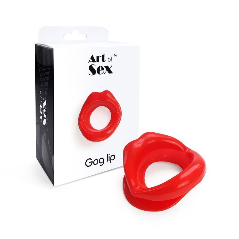 Кляп-расширитель в форме губ Art of Sex &ndash; Gag lip, красный