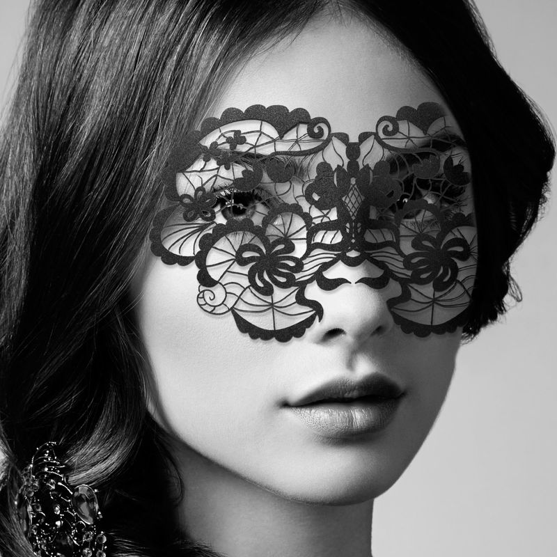 Маска на обличчя Bijoux Indiscrets - Anna Mask, вінілова, клейове кріплення, без зав'язок жива фотографія