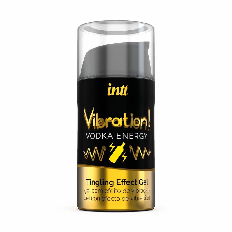 Жидкий вибратор Intt Vibration Vodka (15 мл), густой гель, очень вкусный, действует до 30 минут реальная фотография