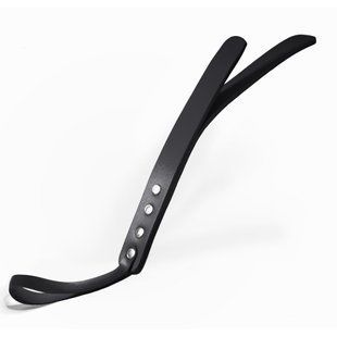 Паддл двухслойный Feral Feelings Leather Mini Paddle Black, натуральня кожа реальная фотография