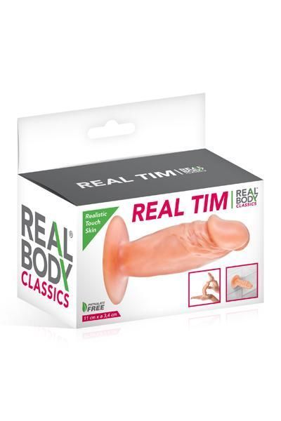Фалоімітатор Real Body — Real Tim Flash, TPE, діаметр 3,4 см жива фотографія
