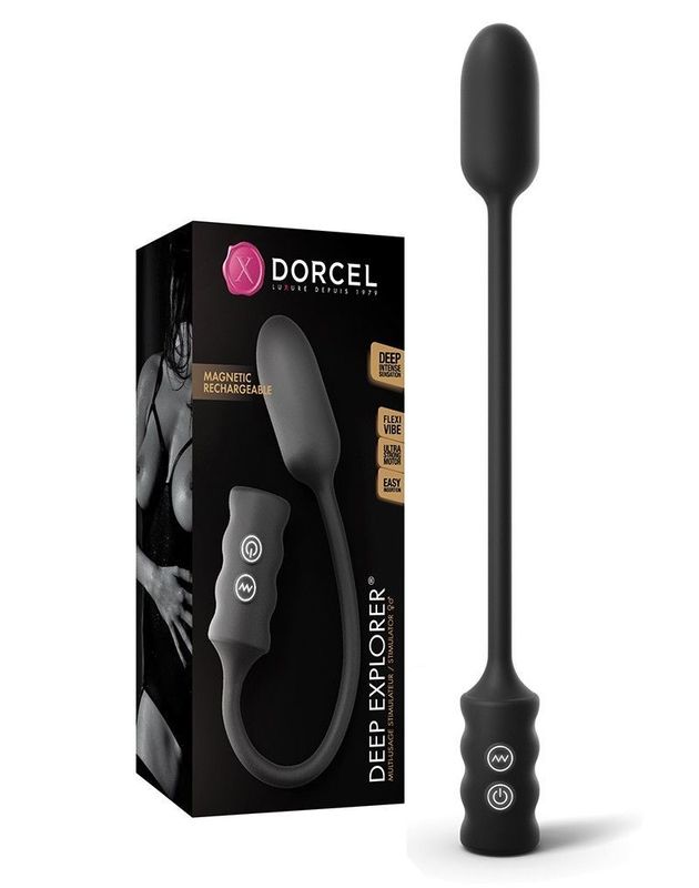 Виброяйце Dorcel Deep Explorer, підходить для вагінальної та анальної стимуляції, потужне жива фотографія