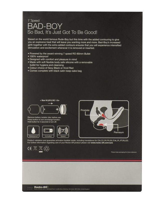 Массажер простаты Rocks Off Bad-Boy Red реальная фотография