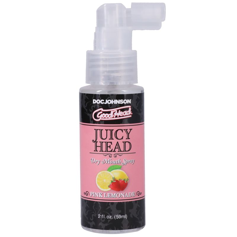 Зволожувальний спрей оральний Doc Johnson GoodHead – Juicy Head Dry Mouth Spray – Pink Lemonade 59мл жива фотографія