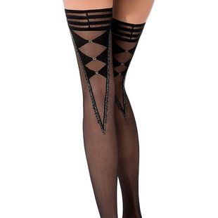Розпродаж!!! Панчохи ST024 1/2 nero - Passion жива фотографія