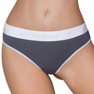 Спортивні трусики-стрінги Passion PS007 PANTIES dark grey, L жива фотографія