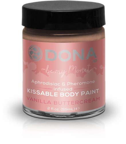 Краска для тела Dona Kissable Body Paint - VANILLA BUTTERCREAM жива фотографія