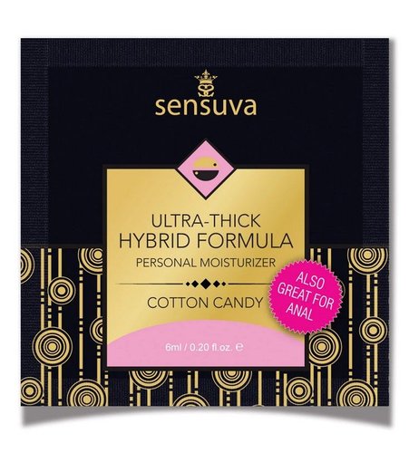 Пробник Sensuva - Ultra-Thick Hybrid Formula Cotton Candy (6 мл) реальная фотография