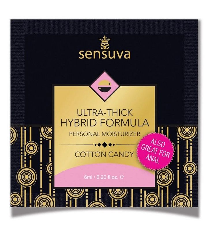 Пробник Sensuva - Ultra-Thick Hybrid Formula Cotton Candy (6 мл) реальная фотография