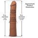 Фаллоимитатор Doc Johnson The Realistic Cock ULTRASKYN - 9 Inch Caramel