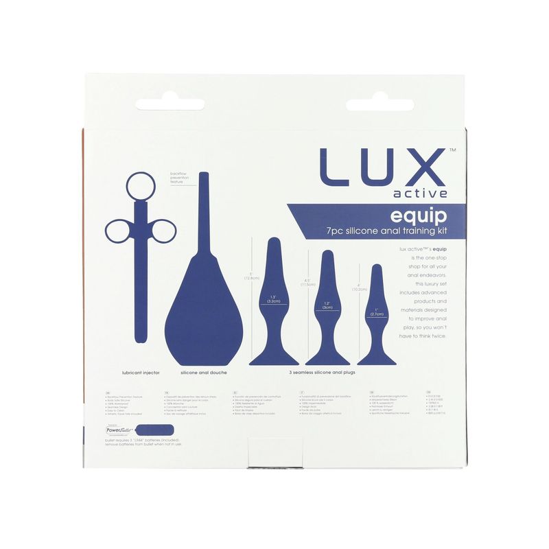 Набір анальних іграшок для новачків Lux Active – Equip – Silicone Anal Training Kit жива фотографія
