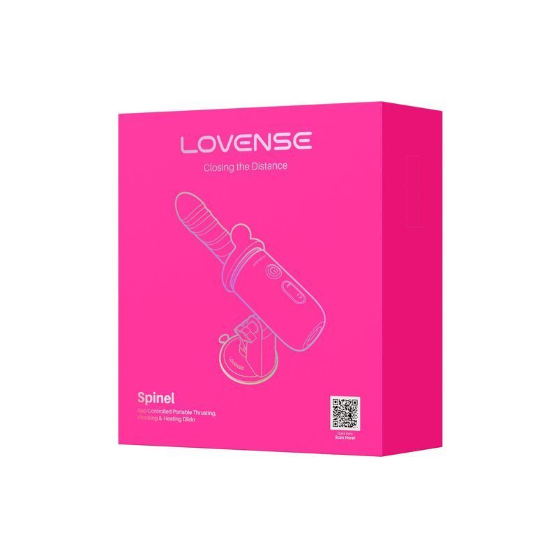 Смарт-мини секс-машина Lovense Spinel имитация фрикций, подогрев, 3 насадки, на присоске реальная фотография