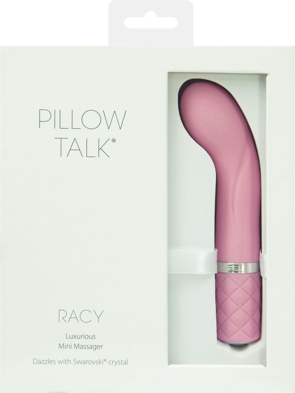 Роскошный вибратор Pillow Talk - Racy Pink с кристаллом Сваровски для точки G, подарочная упаковка реальная фотография