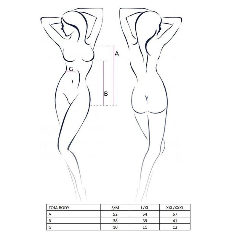 (SALE) Боді монокіні з глибоким декольте ZOJA BODY black L/XL - Passion Exclusive жива фотографія