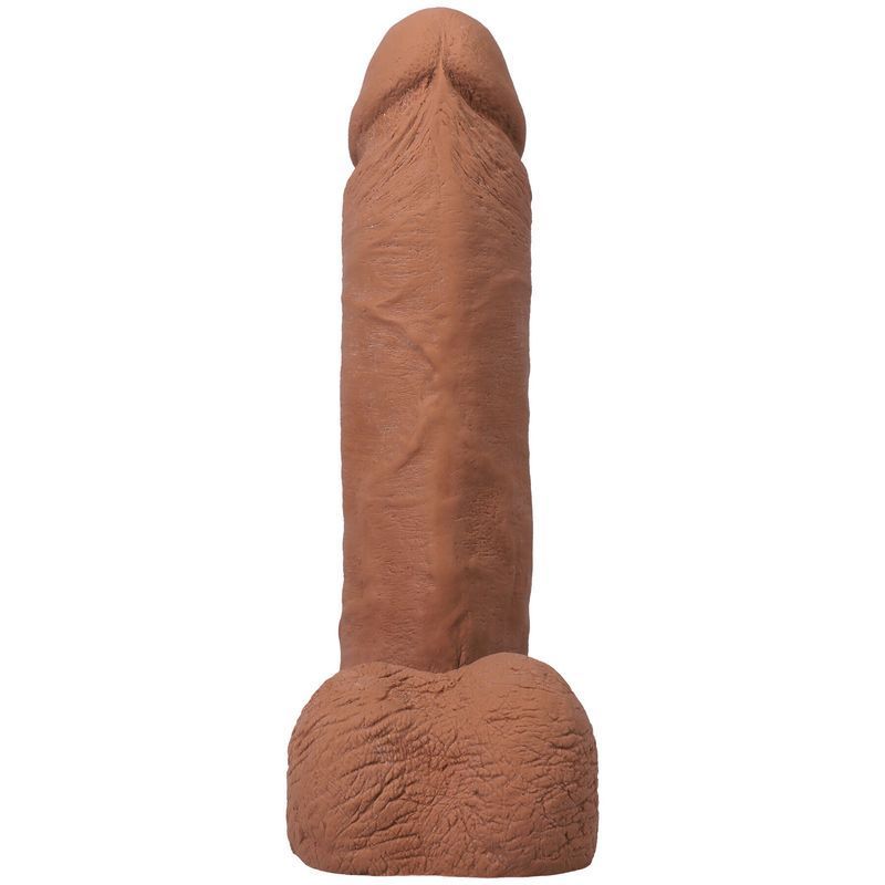 Фаллоимитатор Doc Johnson The Realistic Cock ULTRASKYN - 8 Inch with Balls Caramel реальная фотография