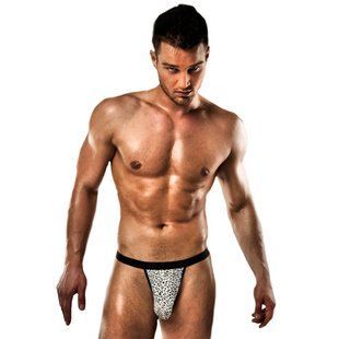 Мужские стринги с леопардовым принтом Passion 013 THONG L/XL реальная фотография
