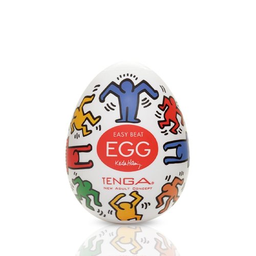 Мастурбатор-яйце Tenga Keith Haring Egg Dance жива фотографія