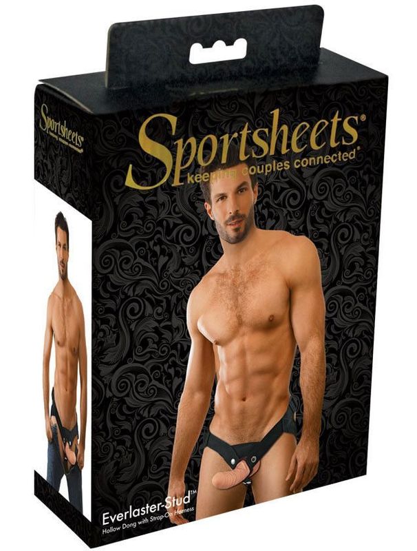 Страпон Sportsheets - Everlaster-Stud (White) реальная фотография