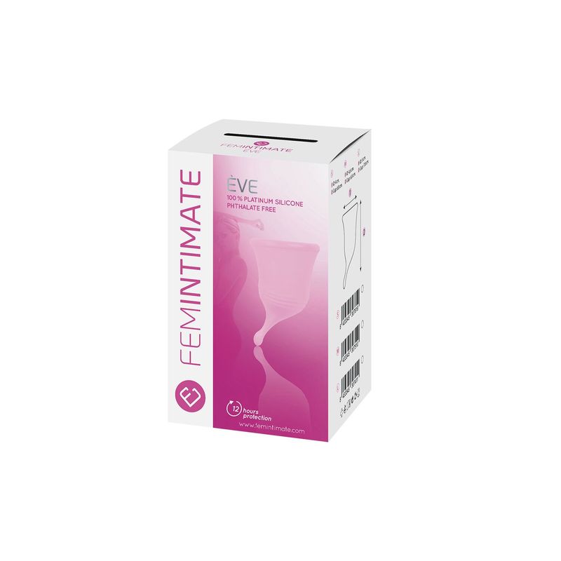 Менструальна чаша Femintimate Eve Cup New розмір L, об’єм — 50 мл, ергономічний дизайн жива фотографія