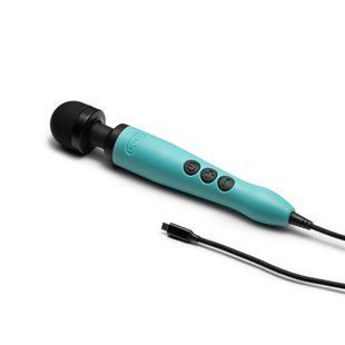 Вібромасажер DOXY3 USB-C Massager TURQUOISE, кабель USB-C, регульована інтенсивність, компактний жива фотографія