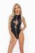 Боді з мокрим ефектом Noir Handmade F294 Powerwetlook bodysuit with front zipper, XL