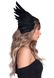 Повязка на голову с крыльями Leg Avenue Feather headband Black, перья и натуральная кожа