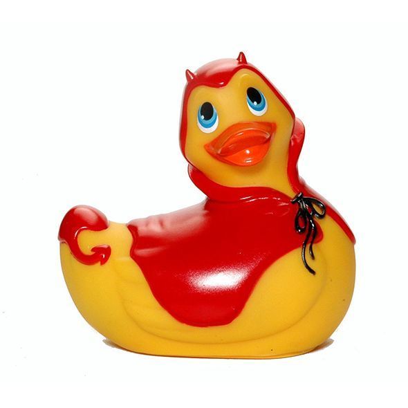 (SALE) Вибромассажер I Rub My Duckie - Red Devil (BIG) реальная фотография