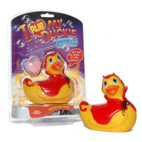 (SALE) Вибромассажер I Rub My Duckie - Red Devil (BIG) реальная фотография