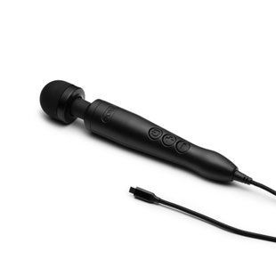 Вібромасажер DOXY3 USB-C Massager MATTE BLACK, кабель USB-C, регульована інтенсивність, компактний жива фотографія
