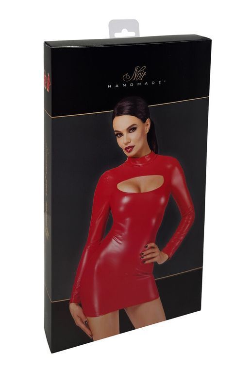 Платье Noir Handmade F367 Bombshell Bodycon Dress Red XS реальная фотография