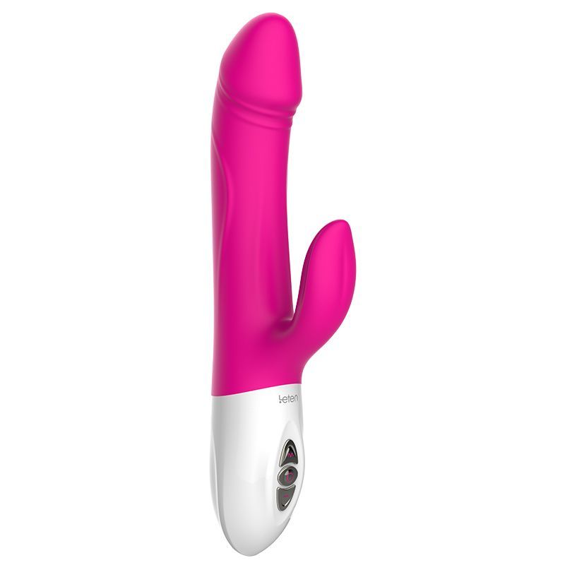 Пульсатор-кролик Leten Vibrator Realistic з підігрівом і вібрацією кліторального відростка жива фотографія