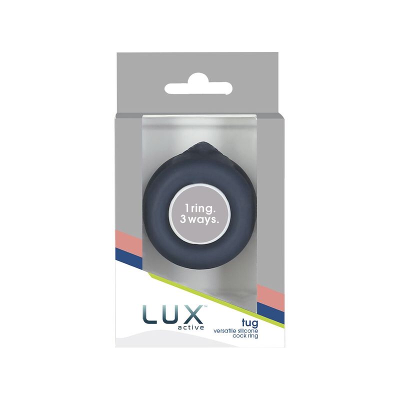 Подвійне ерекційне кільце LUX Active – Tug – Versatile Silicone Cock Ring жива фотографія