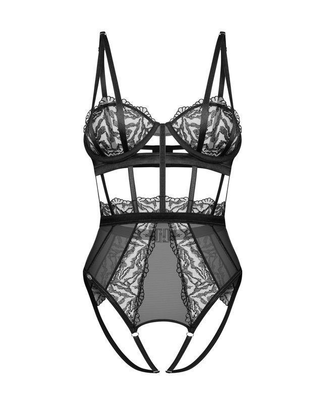 Боді Obsessive Hersis crotchless teddy S/M жива фотографія