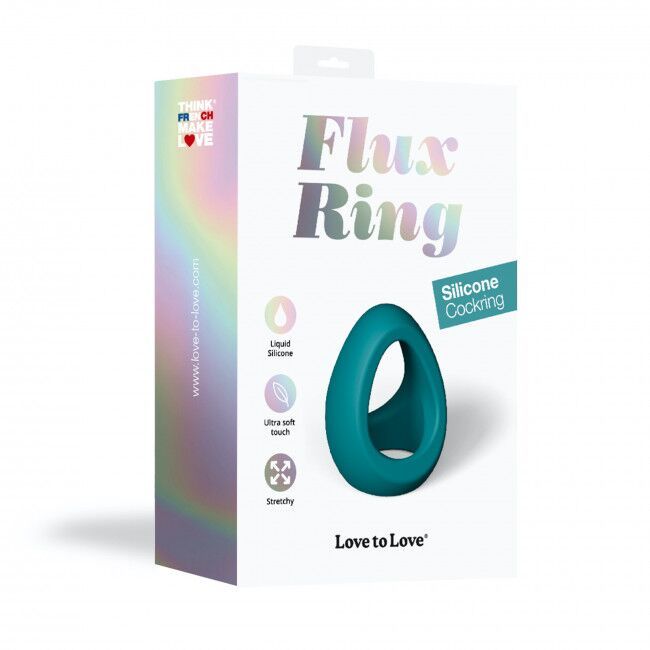 Ерекційне кільце подвійне Love To Love FLUX RING - TEAL ME жива фотографія