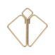 Затискачі для сосків LOCKINK Minimalism Nipple Clamps, золотисті
