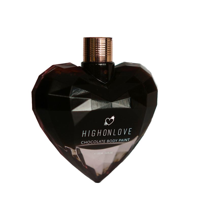 Преміум фарба для тіла HighOnLove Chocolate Body Paint (100 мл) з какао, кофеїном, маслом канабісу жива фотографія