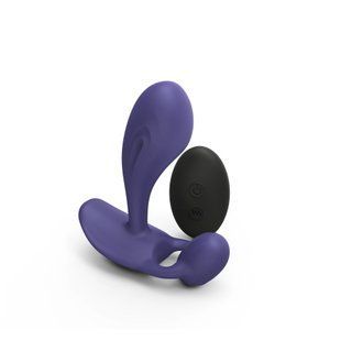 Вібратор Love To Love WITTY - MIDNIGHT INDIGO, універсальний, точки G+P, пульт ДК жива фотографія
